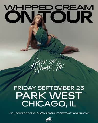 Just Announced: @whippedcream brings a night of bass-heavy electronic music to Park West on Fri, Sept 25.