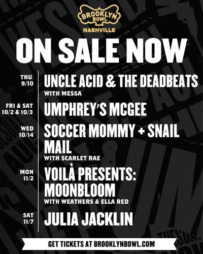 Brooklyn Bowl Nashville Concert Series
