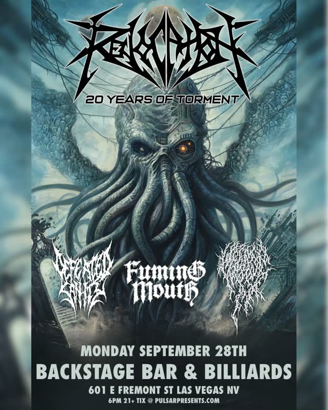 JUST ANNOUNCED! REVOCATION take over Sin City with Defeated Sanity, Fuming Mouth and Weeping!