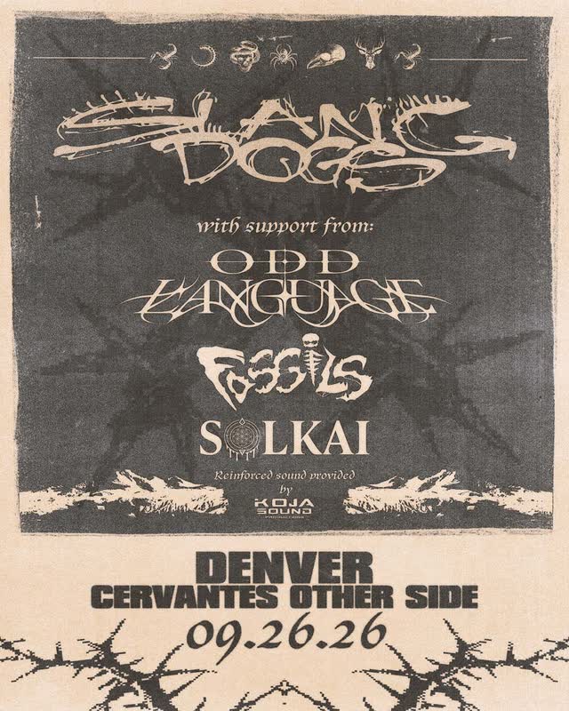 Slang Dogs debut Cervs headliner on Sep. 26th with support from Odd Language, Fossils, and Solkai!