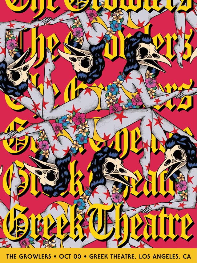 New poster art for Oct 3 Los Angeles @greek_theatre by Daniel Devoy. Only a handful of tickets remain.