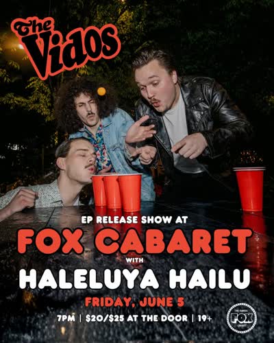 Tonight, @thevidosband cap off their Western Canada tour with a hometown headliner show with special guest @haleluyahailu!