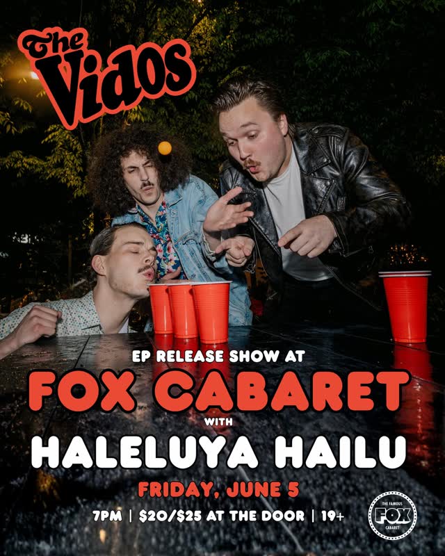 Tonight, @thevidosband cap off their Western Canada tour with a hometown headliner show with special guest @haleluyahailu!