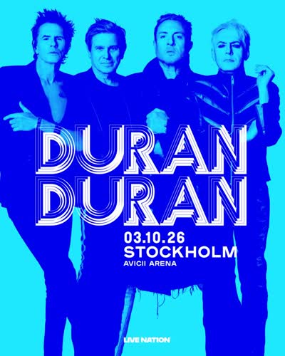 Biljetter till Duran Durans turnéstopp på Avicii Arena den 3 oktober är släppta! Det här blir en arenashow att minnas, kantad med både nostalgihits och ny musik!