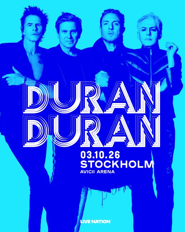 Biljetter till Duran Durans turnéstopp på Avicii Arena den 3 oktober är släppta! Det här blir en arenashow att minnas, kantad med både nostalgihits och ny musik!