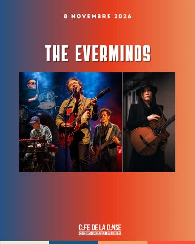 THE EVERMINDS reviennent au Café de la Danse à Paris pour un concert exceptionnel avec l’invité spécial TSUJI, mêlant nouveaux titres et morceaux de leur album Colliding Spaces dans un univers rock aux influences internationales.