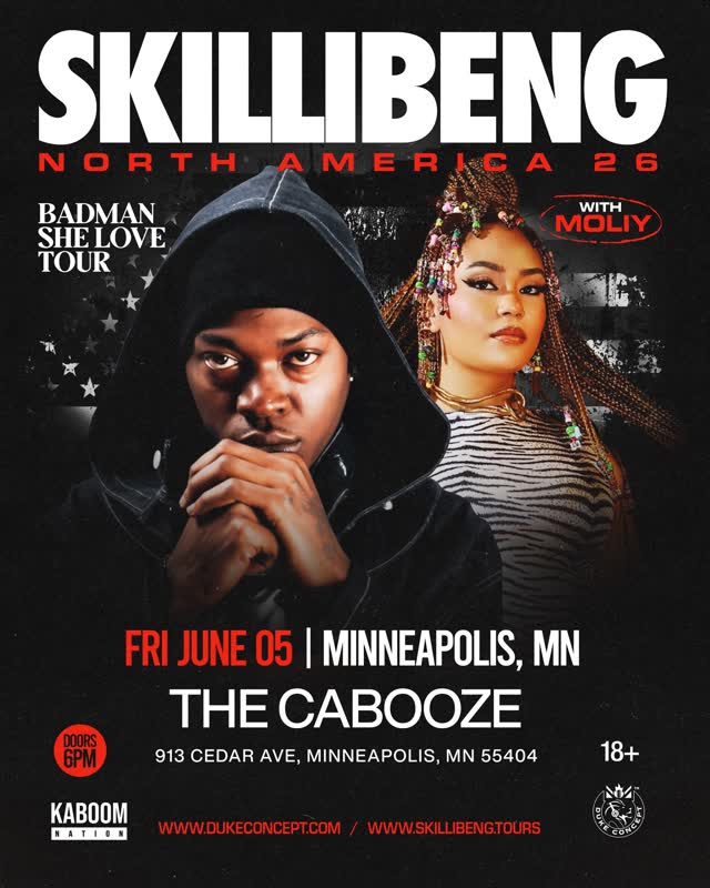 TONIGHT IN MINNEAPOLIS!!! We are ready to shake it to the max with @moliymusic x @skillibeng