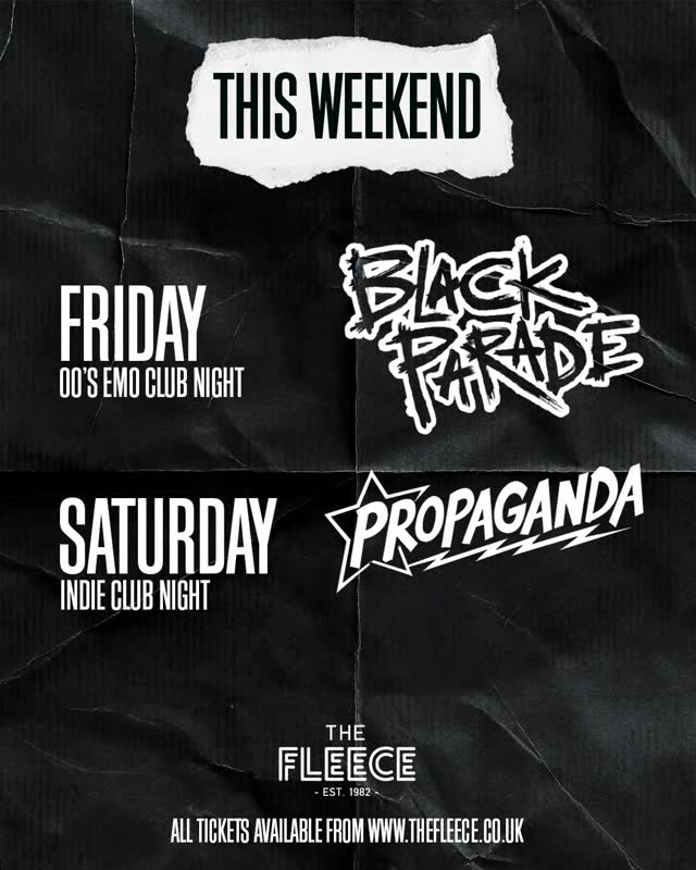 Club nights featuring Black Parade and Propaganda