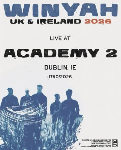 NEW SHOW // Indie-rock band @winyahband have just announced a headline show at The Academy on 17th October 2026