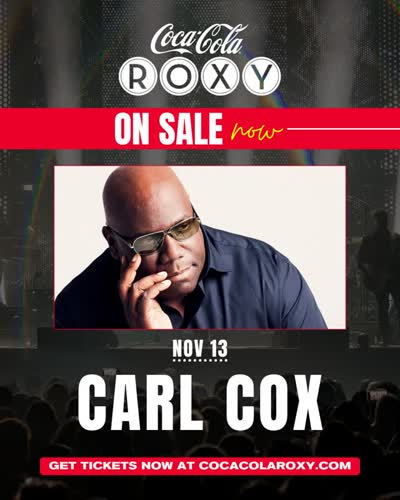 Atlanta, tickets are LIVE for our evening of dancing and good vibes with Carl Cox on Friday, November 13!