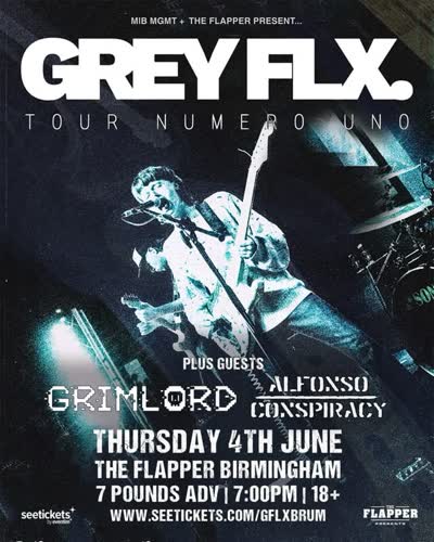 !!️ DOORS OPEN IN 10 MINS !!️ Get yourself down to our gig room for some awesome live music from @grey_flx @grimlord_band and @alfonsoconspiracy 🔥