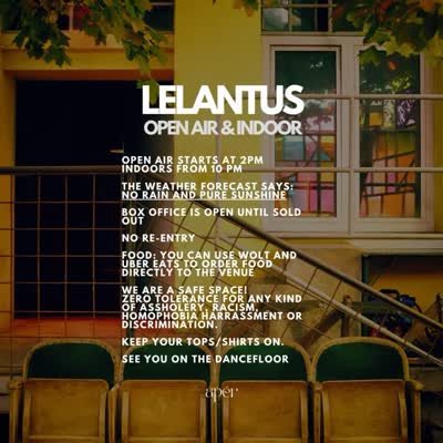Last Infos and Timetable for today! Grab your tickets fast, if you want to come early, or late, or for sunset. See you on the dancefloor