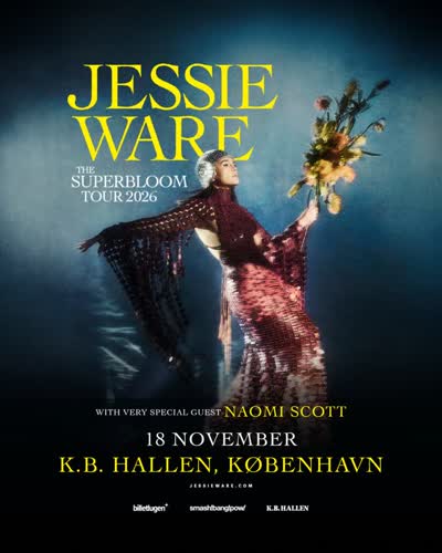 Jessie Ware kommer til K.B. Hallen