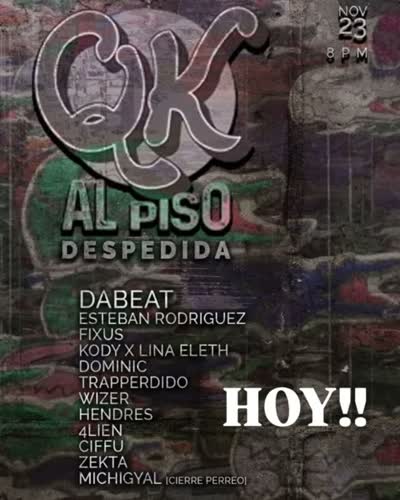 AL PISO DESPEDIDA