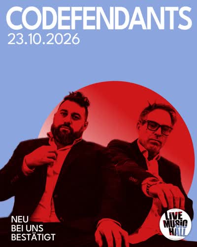 CODEFENDANTS spielen am 23.10.2026 bei uns!
