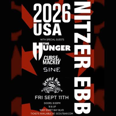 NITZER EBB w/The Hunger + Curse Mackey & Sine