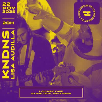 Lisa Audilla en première partie de kndns