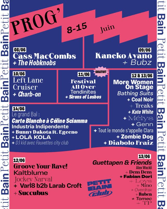 Semaine chargée à Petit Bain ☀️ Plein de choses à découvrir entre le quai, le rooftop, la cale et le club !