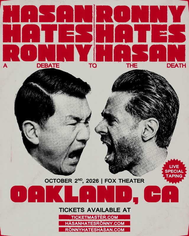 A LIVE special taping of HASAN HATES RONNY | RONNY HATES HASAN