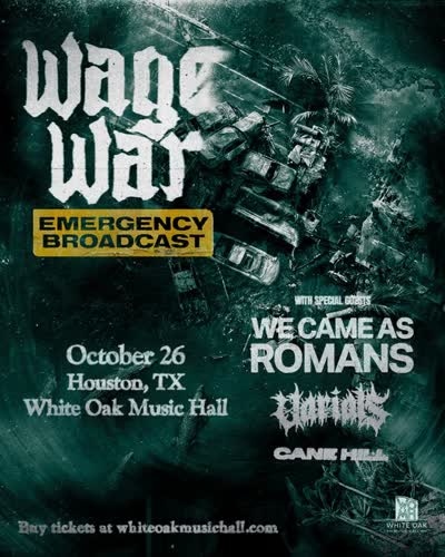 Wagewar Live Show with We Came As Romans, Varials, and Cane Hill