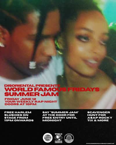 World Famous Friday - Pre-Summer Jam hosted by Disoriental