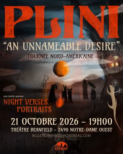 Plini, Night Verses et Portraits en spectacle le 21 octobre au Théâtre Beanfield!