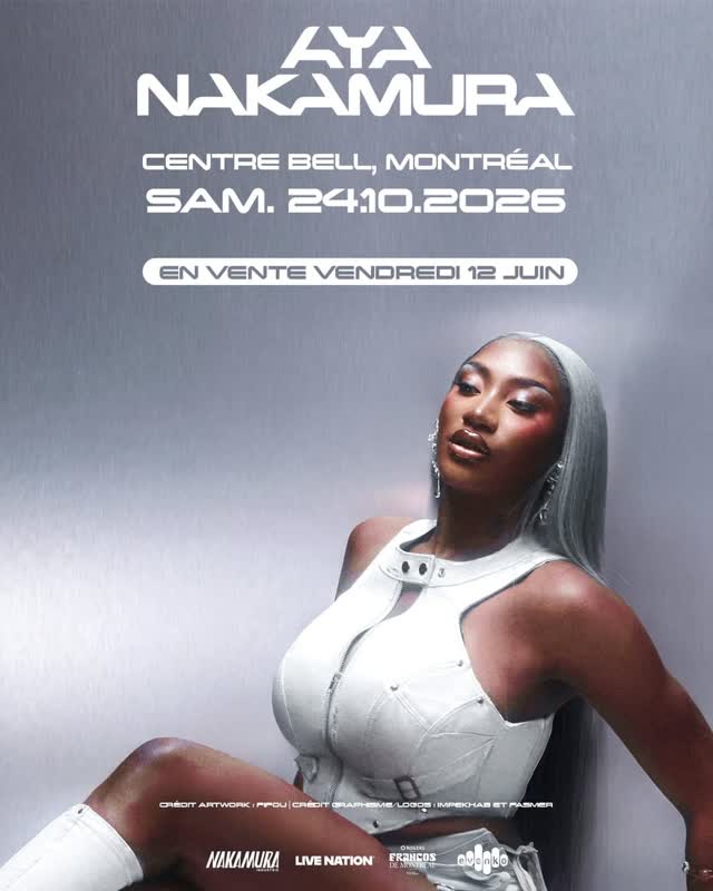 La reine @ayanakamura_officiel sera au Centre Bell le 24 octobre prochain