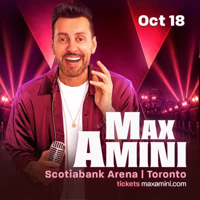 JUST ANNOUNCED: @maxcomedian live at Scotiabank Arena on October 18