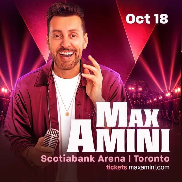 JUST ANNOUNCED: @maxcomedian live at Scotiabank Arena on October 18