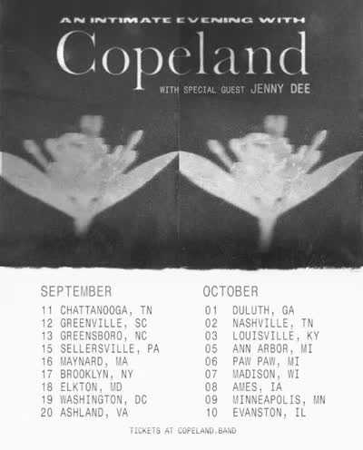 An Intimate Evening with COPELAND with special guest Jenny Dee
