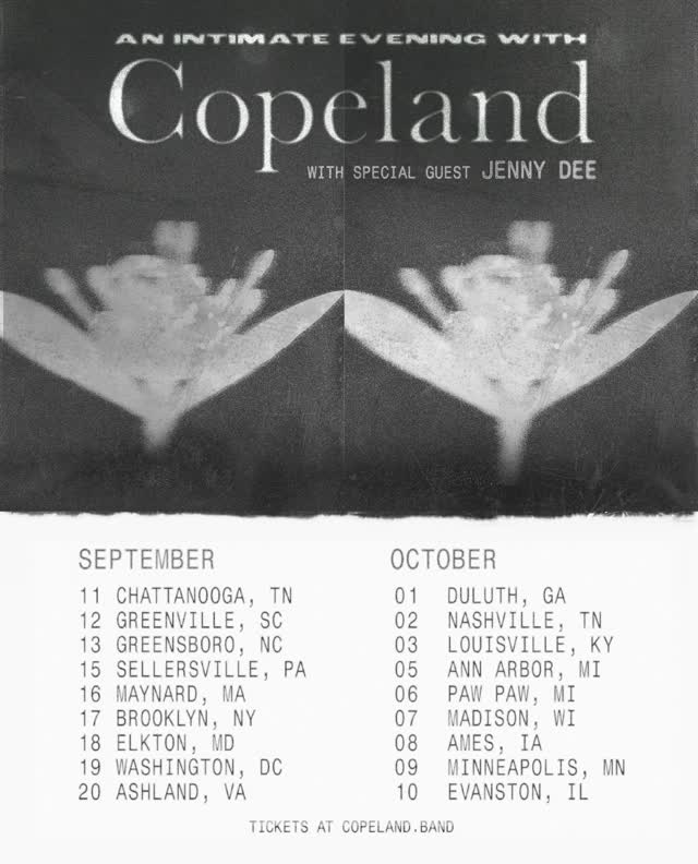 An Intimate Evening with COPELAND with special guest Jenny Dee