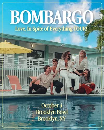 Bombargo is heading to Brooklyn Bowl for a full on indie pop party