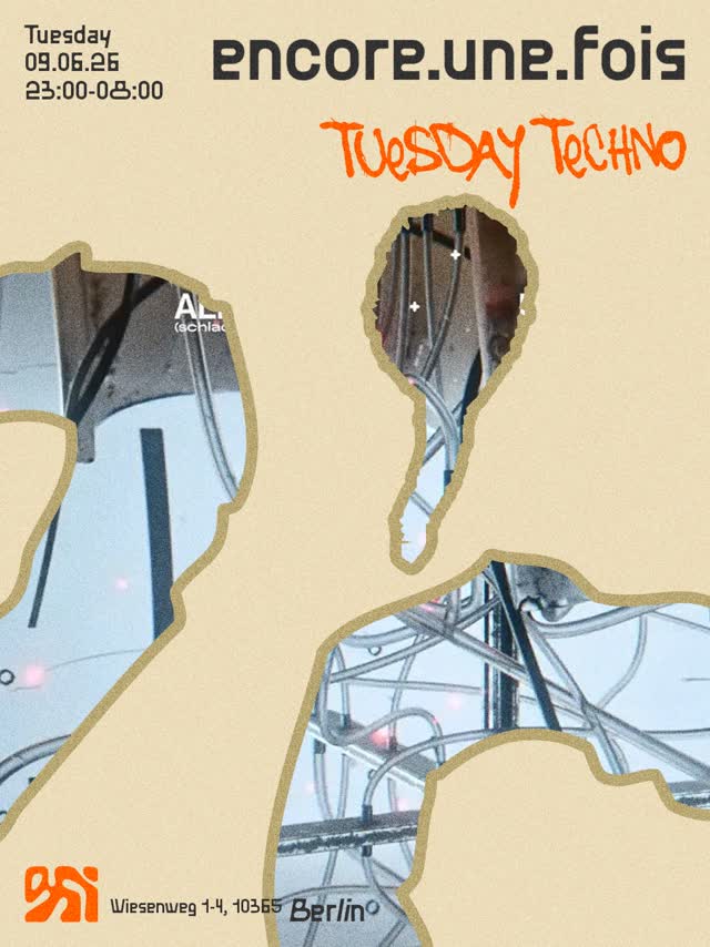 TODAY @encore.une.fois.techno / TUESDAY TECHNO RAVE