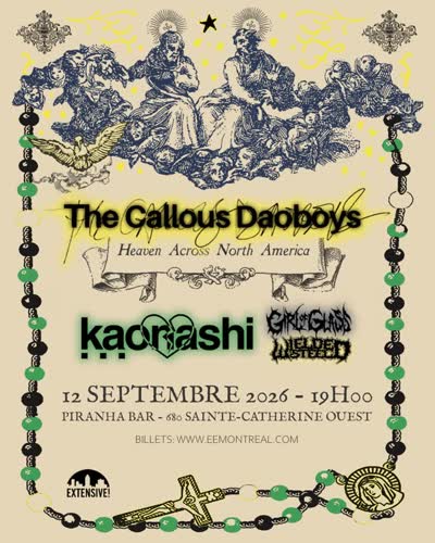 The Callous Daoboys, Kaonashi, Girl of Glass et Wielded Steel en spectacle