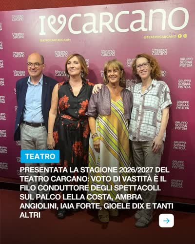 La stagione 2026/2027 del @teatrocarcano