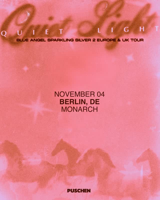 Quiet Light Blue Angel Sparkling Silver 2 Europe & UK Tour