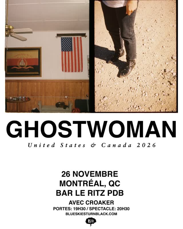Croaker is opening for Ghostwoman