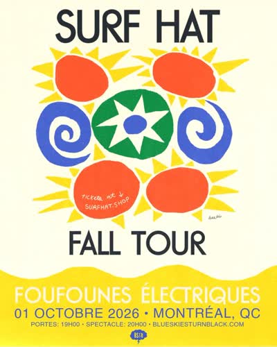 Surf Hat live in concert at Foufounes Électriques