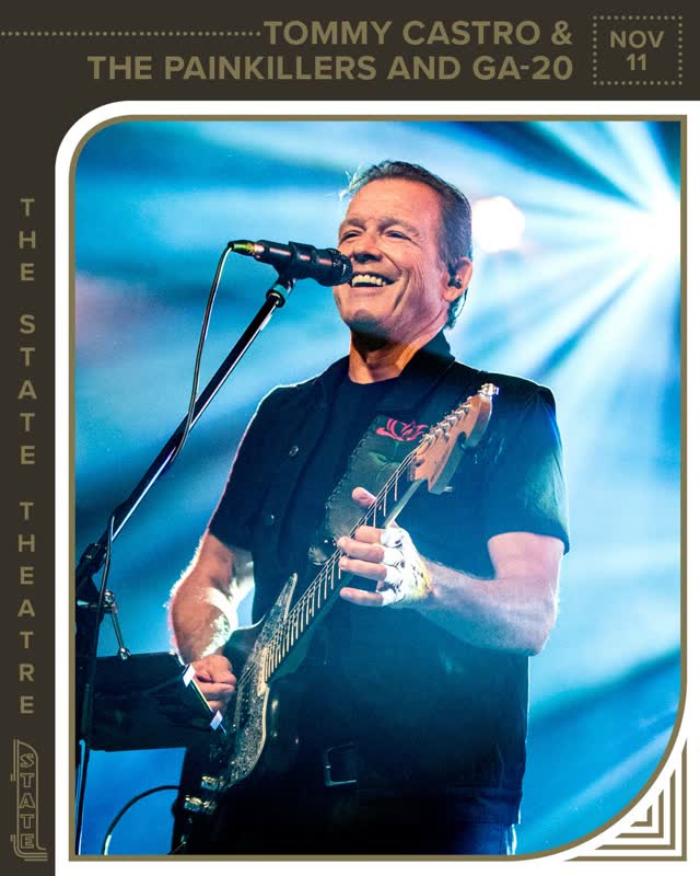 Tommy Castro and The Painkillers and GA-20 at the State Theatre
