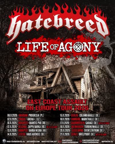 EAST COAST ASSAULT EUROPA-TOUR 2026