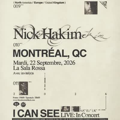 Nick Hakim live in concert