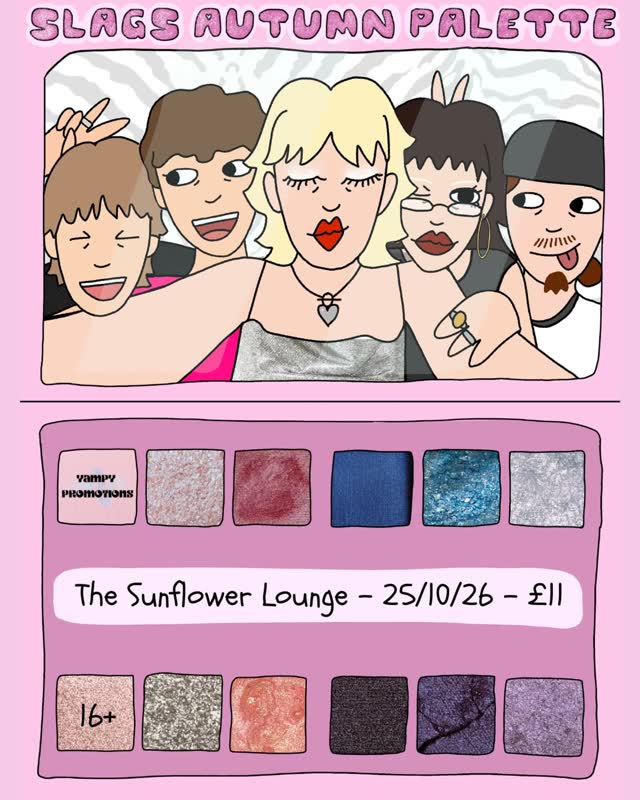 New gig announcement: Slag at The Sunflower Lounge