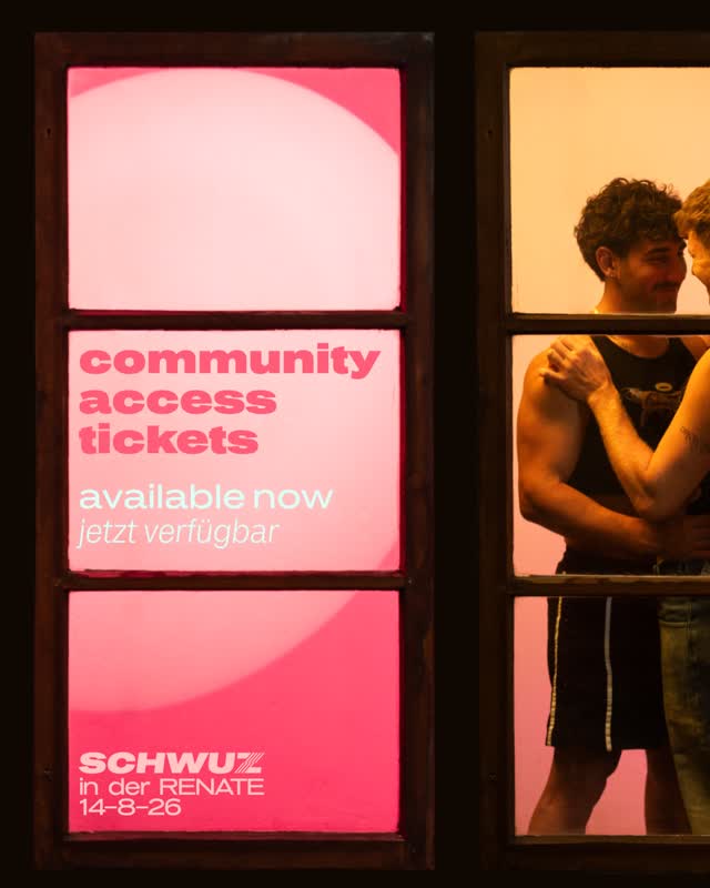 SCHWUZ in der RENATE - community access tickets