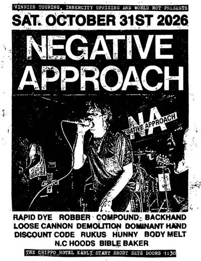 NEGATIVE APPROACH SYDNEY SHOW