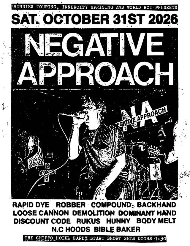 NEGATIVE APPROACH SYDNEY SHOW