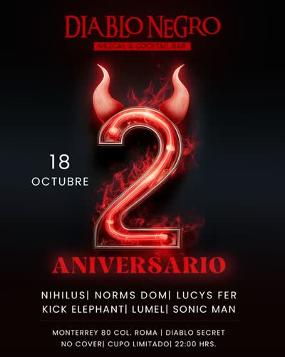 Diablo Negro 2 Aniversario