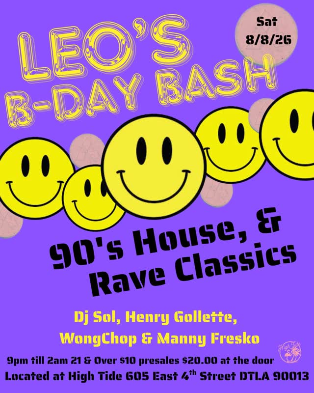 LEO'S B-DAY BASH