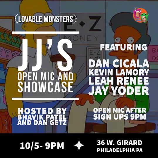 JJ'S OPEN MIC AND SHOWCASE