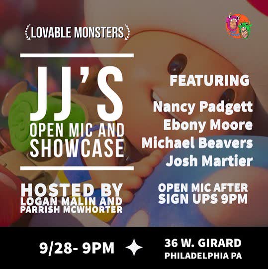 JJ'S OPEN MIC AND SHOWCASE