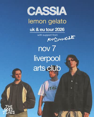 CASSIA lemon gelato uk & eu tour 2026